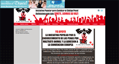 Desktop Screenshot of noalmaltratoanimal.org